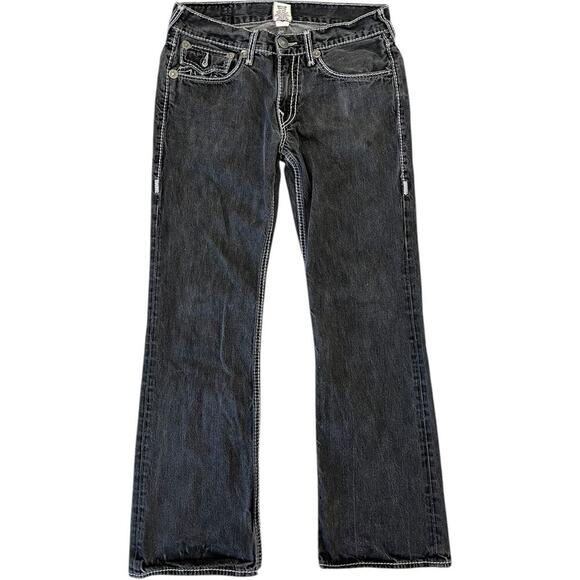 True Religion Billy Bootcut Giant Big T Y2K Jeans - Picture 3 of 6